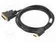 KAAPELI - DVI-D (18+1) PISTOKE,HDMI-PISTOKE - 1,8M - MUSTA - 30AWG - HDMI, DVI, DisplayPort johdot - CA-HDDV10CC-0018BK - 1