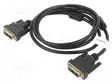 KAAPELI - DVI-D (18+1) PISTOKE,MOLEMMIN PUOLIN - SINGLE LINK - HDMI, DVI, DisplayPort johdot - CA-DVIS10CC-0018BK - 1