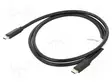 KAAPELI - USB 3.1 - USB C PISTOKE,MOLEMMIN PUOLIN - KULLATTU - 1M - USB kaapelit ja adapterit - CA-CMCM32CU-0010BK - 1