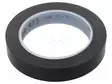 NAUHA: MERKITSEVÄ - MUSTA - L: W: 19MM - PAKS.: 0,13MM - 2,5N/CM - 130% - Varoitus- ja merkintäteipit - 3M-471-19-33BK - 1