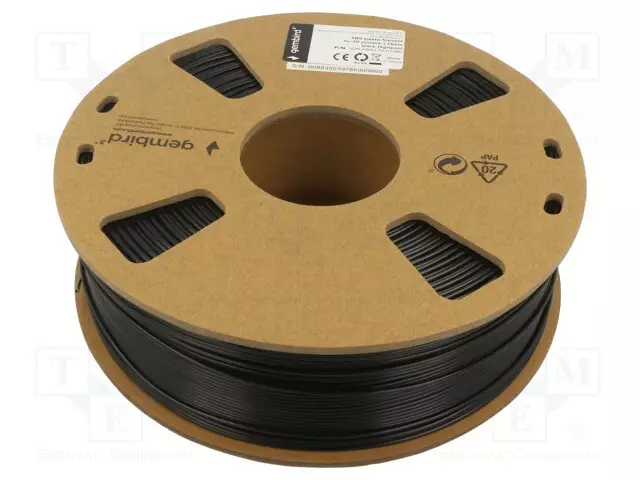 3D FILAMENTTI ABS - 1,75MM - MUSTA - 225÷245°C - 1KG - 3D Filamentit - 3DP-ABS1.75-01-BK - 1