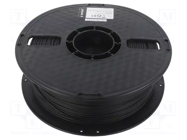 3D FILAMENTTI PLA - 1,75MM - MUSTA - 190÷220°C - 1KG - 3D Filamentit - 3DP-PLA1.75-01-BK - 1