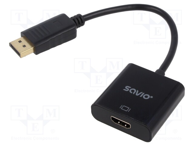 ADAPTERI - DISPLAYPORT-PISTOKE,HDMI-PISTORASIA - MUSTA - LAUKKU - HDMI, DVI, DisplayPort johdot - SAVKABELCL-55BULK - 1