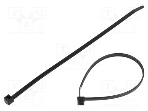 NIPPUSIDE - L: 202MM - W: 4,6MM - MUSTA - POLYAMIDI - 225N - ØMAKS: 50MM - Nippusiteet - T50R-PA46-BK - 1