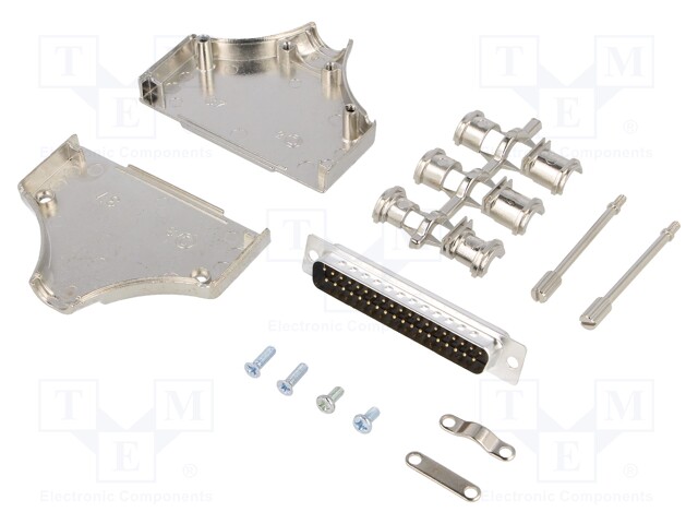 LIITIN: D-SUB - PIN: 37 - PISTOKE - UROS - SUORA - JUOTETTAVA - JOHTOON - D liittimet - MHDM-37-DBP-K - 1