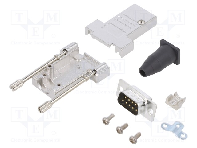 LIITIN: D-SUB - PIN: 9 - PISTOKE - UROS - JUOTETTAVA - JOHTOON - D liittimet - DTSL09LJSRGTDMPWK - 1