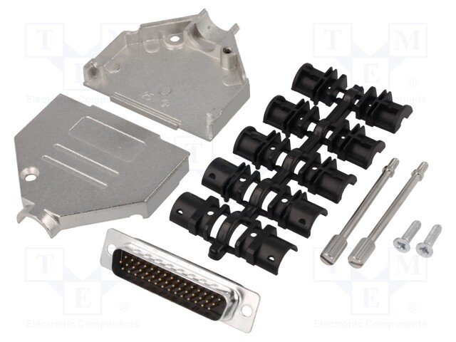 LIITIN: D-SUB HD - PIN: 44 - PISTOKE - UROS - JUOTETTAVA - JOHTOON - DTZK - D liittimet - DTZK25-HDP-K - 1