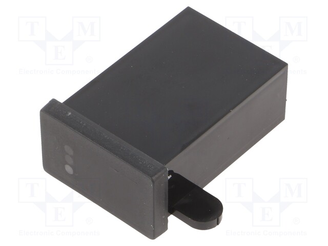 ERIKOISKOTELO - X: 34,6MM - Y: 54,2MM - Z: 20,5MM - ABS - MUSTA - Hälytyslaitteiden ja antureiden kotelot - KM-58PTRSBK - 1
