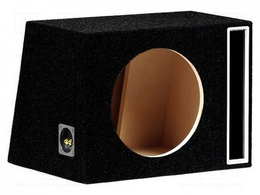 KAIUTINKOTELO - MDF - MUSTA - 300MM - ØREIKÄ: 282MM - 50L - Autokaiutinkotelot - OB.MDF.BR06.BK - 1