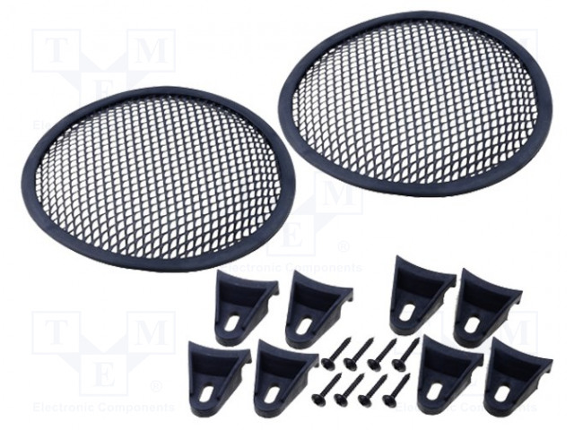 KAIUTINRITILÄ - 6,5" - Autokaiutinritilät ja soitinkotelot - GRILL1065-BK - 1