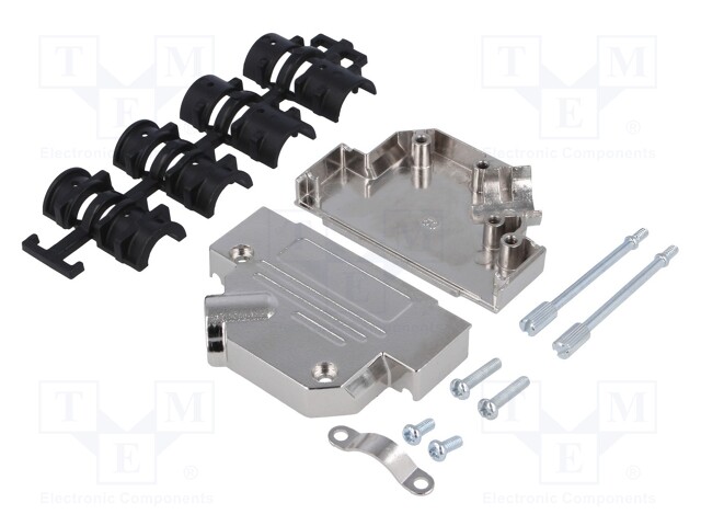 LIITINKOTELO: D-SUB - D-SUB 50PIN,D-SUB HD 78PIN - KULMA 45° - D liitinkotelot - MHD45ZK50-K - 1