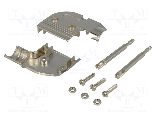 LIITINKOTELO: D-SUB - D-SUB 9PIN,D-SUB HD 15PIN - 90° KULMA - D liitinkotelot - DSC-809K - 1