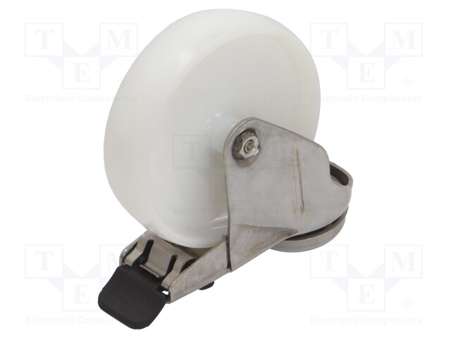 KULJETUSPYÖRÄ - Ø: 100MM - W: 24MM - H: 125MM - VÄÄNTÖ- LUKITUKSELLA - Kuljetuspyörät - MX100NAHS-BK - 1