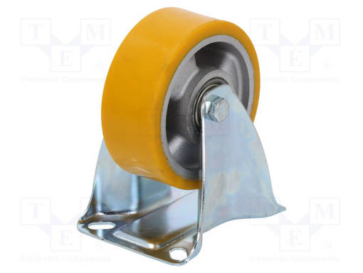 KULJETUSPYÖRÄ - Ø: 100MM - W: 40MM - H: 130MM - JÄYKKÄ - 200KG - TERÄS - ALPU - Kuljetuspyörät - TPM-ALPU-100K - 1