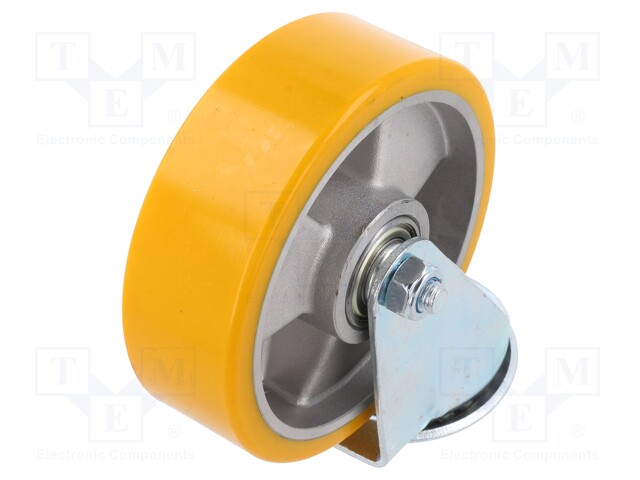 KULJETUSPYÖRÄ - Ø: 125MM - W: 40MM - H: 156MM - VÄÄNTÖ-300KG - TERÄS - Kuljetuspyörät - KJM-ALPU-125K - 1