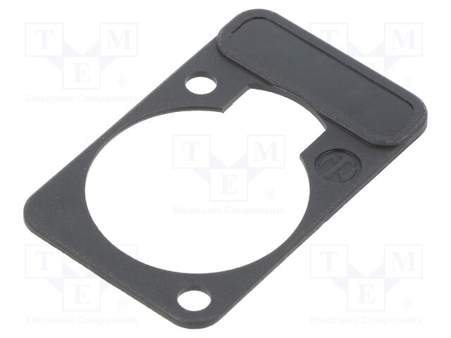 CONNECTOR LETTERING PLATE MUSTA - Erikoisliittimet - NTR-DSS-BLACK - 1