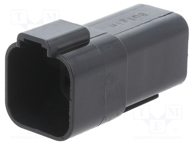 LIITIN: JOHTO-JOHTO - PISTOKE - UROS - PX0 - PIN: 6 - IP68 - JOHTOON - MUSTA - Ajoneuvoliittimet - PX0101P06BK - 1