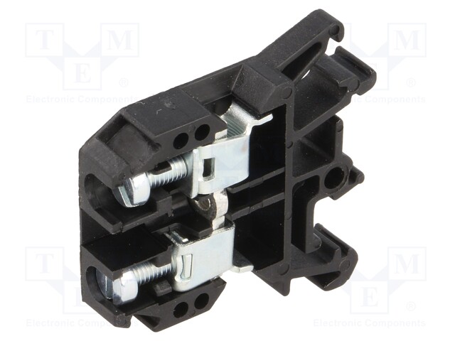 LIITIN: KISKO-0,5÷10MM2 - NAVAT: 1 - PURISTIMET: 2 - MUSTA - LEV: 8MM - Kiskoliittimet - ZUG-G10-BK - 1