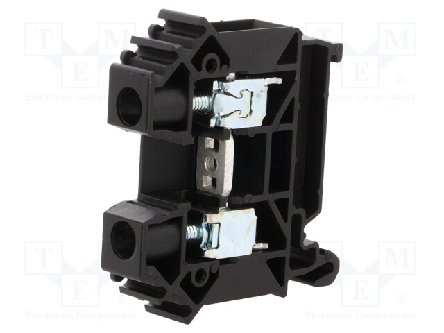 LIITIN: KISKO-0,5÷16MM2 - NAVAT: 1 - PURISTIMET: 2 - MUSTA - LEV: 10MM - Kiskoliittimet - ZUG-10-BK - 1