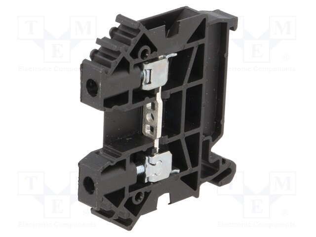 LIITIN: KISKO-0,5÷6MM2 - NAVAT: 1 - PURISTIMET: 2 - MUSTA - LEV: 6,4MM - Kiskoliittimet - ZUG-4-BK - 1