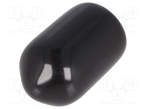 MUSTA PÄÄTYTULPPA - SISÄØ: 4,8MM - PVC SOFT - L: 9MM - Tapit ja hylsyt - FIX-VCP04809-BK - 1