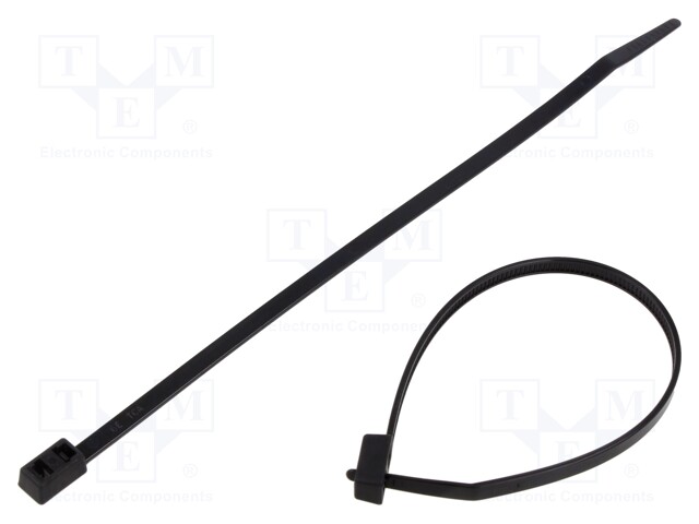 NIPPUSIDE - KAKSINKERTAINEN - L: 210MM - W: 4,7MM - POLYAMIDI - 180N - Nippusiteet - T50RDH-PA66HS-BK - 1