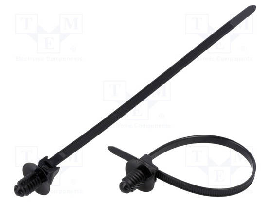 NIPPUSIDE - KIINNIKKEELLÄ - L: 165MM - W: 4,6MM - POLYAMIDI - 180N - MUSTA - Nippusiteet - T50SOSFT6LGE-PA-BK - 1