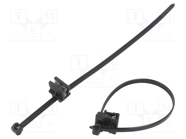 NIPPUSIDE - KIINNIKKEELLÄ,REUNAAN ASENNETTAVA - L: 200MM - W: 4,6MM - Nippusiteet - T50ROSEC10-BK - 1