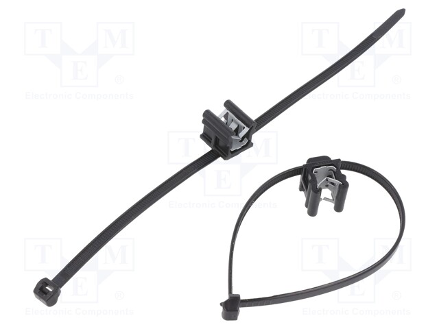 NIPPUSIDE - KIINNIKKEELLÄ,REUNAAN ASENNETTAVA - L: 200MM - W: 4,6MM - Nippusiteet - T50ROSEC20-BK - 1