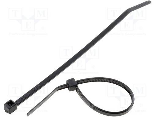 NIPPUSIDE - L: 100MM - W: 2,5MM - MUSTA - POLYAMIDI - 80N - ØMAKS: 22MM - Nippusiteet - T18R-TBK - 1