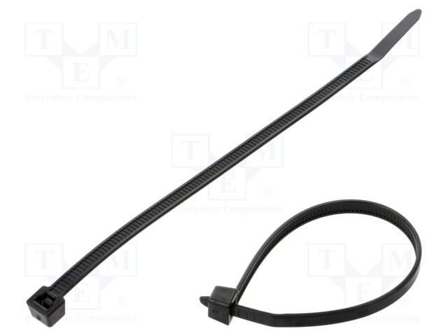 NIPPUSIDE - L: 150MM - W: 4,6MM - MUSTA - POLYAMIDI - 170N - ØMAKS: 35MM - Nippusiteet - T50S-PA11-BK - 1