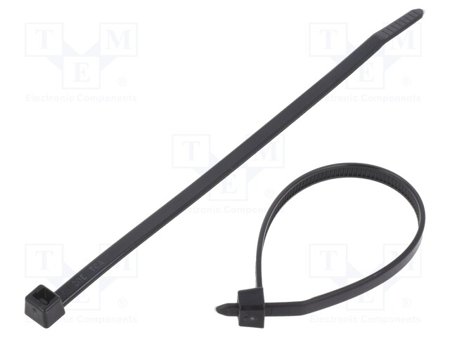 NIPPUSIDE - L: 150MM - W: 4,6MM - MUSTA - POLYAMIDI - 225N - ØMAKS: 35MM - Nippusiteet - T50S-PA66-BK - 1
