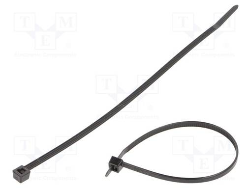 NIPPUSIDE - L: 175MM - W: 4MM - MUSTA - POLYAMIDI - 180N - ØMAKS: 40MM - T40R - Nippusiteet - T40R-PA66HS-BK - 1