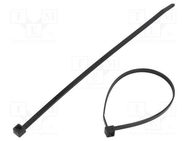 NIPPUSIDE - L: 200MM - W: 4,6MM - POLYAMIDI - 225N - MUSTA - ØMAKS: 50MM - Nippusiteet - T50R-PA66W-BK - 1