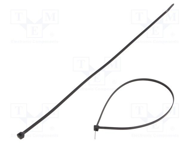 NIPPUSIDE - L: 370MM - W: 4,8MM - MUSTA - POLYAMIDI - 222N - ØMAKS: 102MM - Nippusiteet - FIX-S-4.8X370SBK - 1