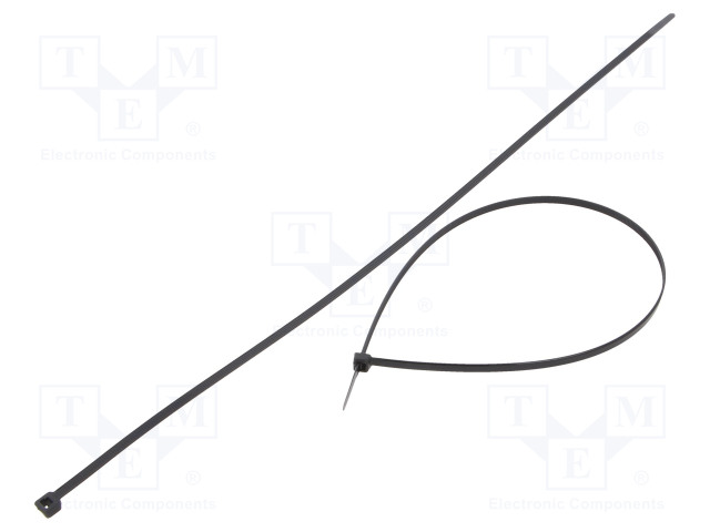 NIPPUSIDE - L: 450MM - W: 4,8MM - MUSTA - POLYAMIDI - 222N - ØMAKS: 130MM - Nippusiteet - FIX-S-4.8X450BK - 1