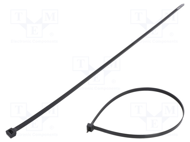 NIPPUSIDE - L: 450MM - W: 7,6MM - MUSTA - POLYAMIDI - 533N - ØMAKS: 130MM - Nippusiteet - FIX-S-7.6X450SBK - 1