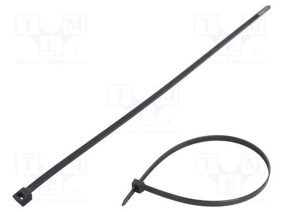 NIPPUSIDE - L: 460MM - W: 9MM - MUSTA - POLYAMIDI - 778N - ØMAKS: 132MM - Nippusiteet - FIX-S-9.0X460BK - 1