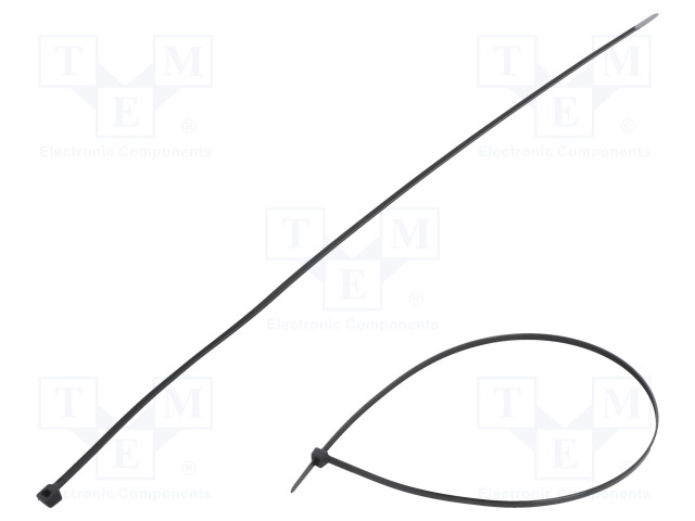 NIPPUSIDE - L: 500MM - W: 4,8MM - MUSTA - POLYAMIDI - 222N - ØMAKS: 150MM - Nippusiteet - FIX-S-4.8X500BK - 1
