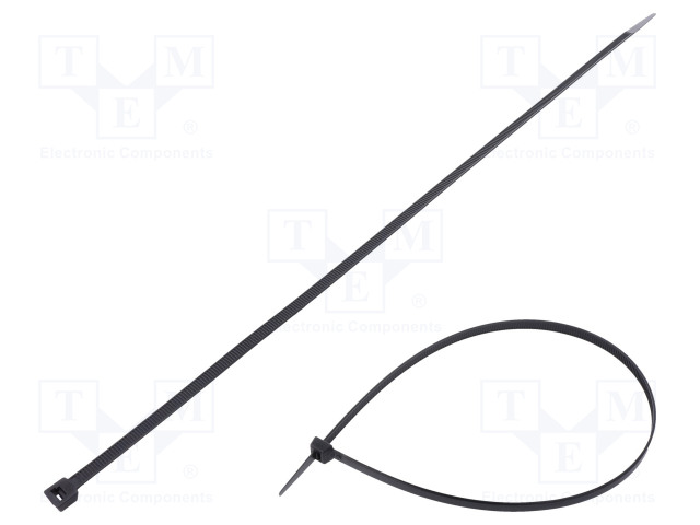 NIPPUSIDE - L: 500MM - W: 7,6MM - MUSTA - POLYAMIDI - 533N - ØMAKS: 150MM - Nippusiteet - FIX-S-7.6X500BK - 1
