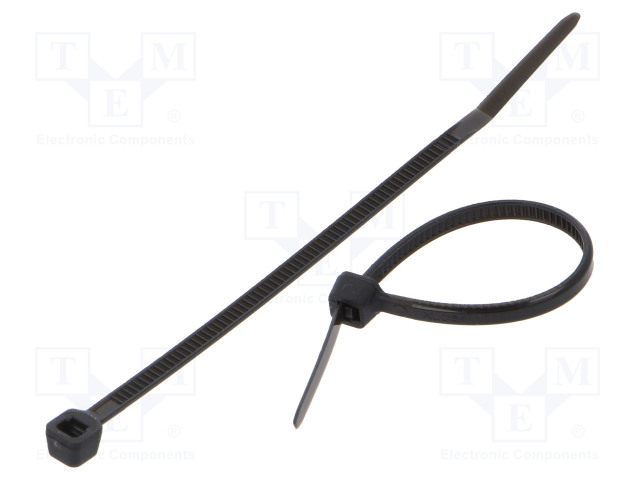 NIPPUSIDE - L: 60MM - W: 2,5MM - MUSTA - POLYAMIDI - 80N - ØMAKS: 12,6MM - Nippusiteet - FIX-S-2.5X60BK - 1