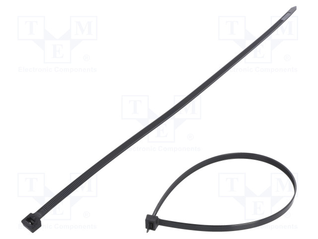 NIPPUSIDE - L: 650MM - W: 9MM - MUSTA - POLYAMIDI - 778N - ØMAKS: 190MM - Nippusiteet - FIX-S-9.0X650BK - 1