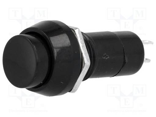 PAINOKYTKIN - AS: 2 - SPST-NO - 1A/250VAC - OFF-ON - Ø12MM - Standardikytkimet - PS11ABK - 1