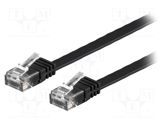 PATCH KAAPELI - U/UTP - 6 - CU - PVC - MUSTA 32AWG - RJ45 Ethernet kaapelit - F.UUTP6-CU-100BK - 1
