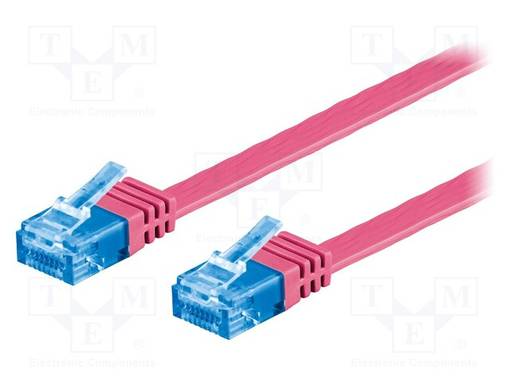 PATCH CORD - U/UTP - 6A - CU - PVC - PINKKI - 1M - 32AWG - RJ45 Ethernet kaapelit - F.UUTP6A-CU-010PK - 1
