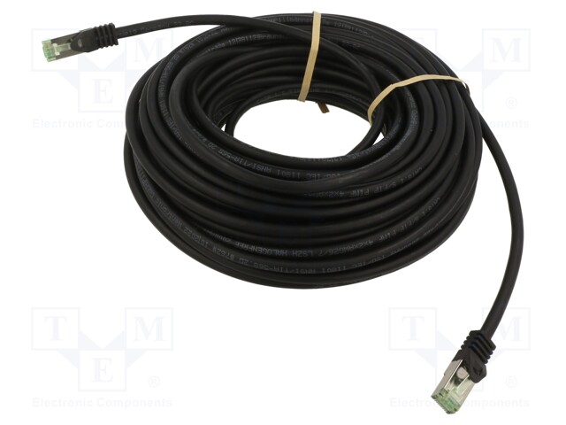 PATCH KAAPELI - S/FTP - CAT: CAT 8.1 - RJ45-PISTOKE,MOLEMMIN PUOLIN - RJ45 Ethernet kaapelit - SFTP8.1-CU-100BK - 1