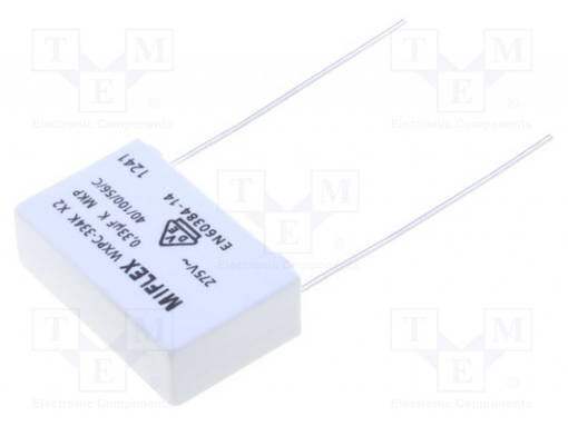 POLYPROPYLEENIKONDENSAATTORI - X2 - 330NF - 275VAC - THT - ±10% - Muovikondensaattorit - WXPC-334K - 1