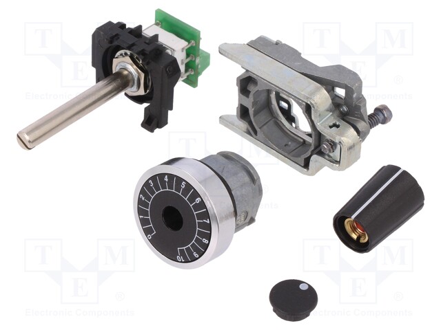 POTENTIOMETRI - 22MM - HARMONY XB4 - -40÷70°C - VALAISTUS: EI OLE - Taulukytkimien lisävarusteet - XB4BD912R470K - 1