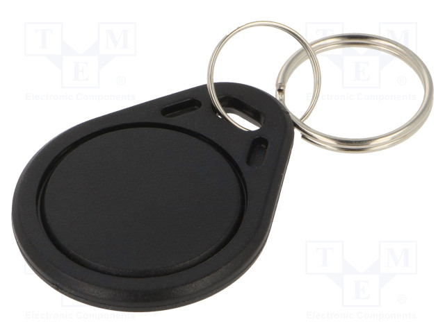 RFID AVAIMENPERÄ - MUOVI - MUSTA - 13,56MHZ - ISO: ISO 14443A - RFID-moduulit ja -lukijat - S303B-BK - 1