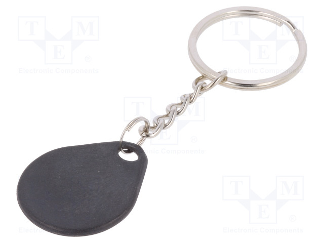 RFID AVAIMENPERÄ - MUOVI - MUSTA - 125KHZ - 8BROM - RFID-moduulit ja -lukijat - S1031-BK - 1
